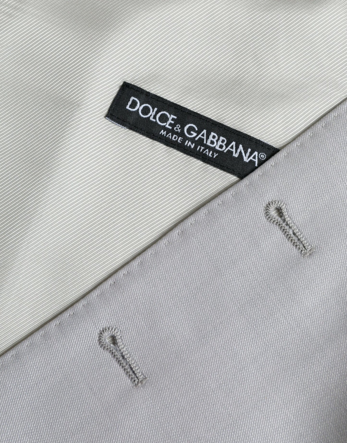 Dolce & Gabbana Hellgraue Weste aus Wolle für formelle Anlässe