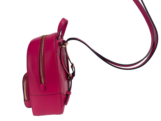 Michael Kors – Jaycee Mini XS – Rucksacktasche aus gekrispeltem Leder mit Reißverschlusstasche
