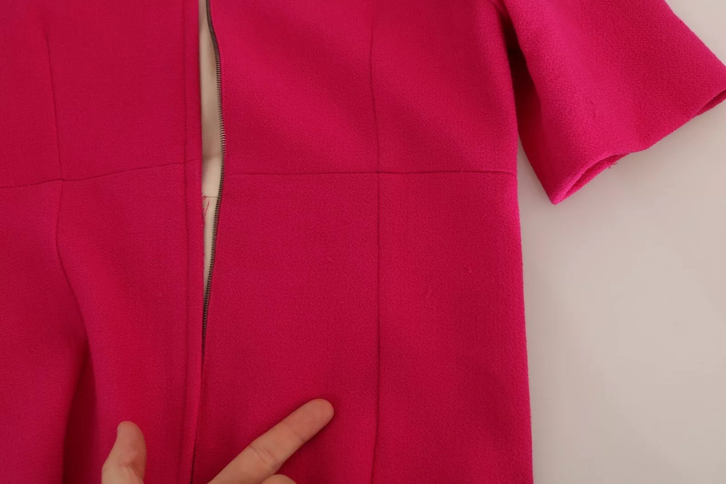 Dolce & Gabbana Pink Italia Forever Etuikleid mit Kristallen