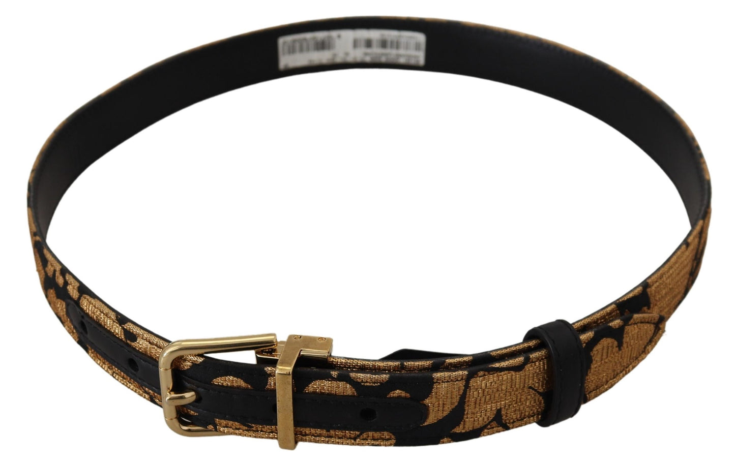 Dolce & Gabbana – Mehrfarbiger Gürtel aus Jacquard-Leder mit Logo-Schnalle