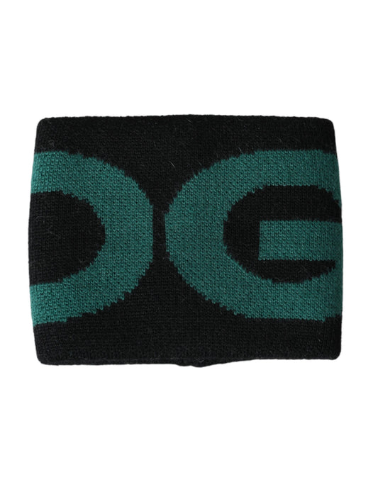 Dolce & Gabbana – Armband mit Logo aus Wolle in Schwarz und Grün #DGMILLENNIALS