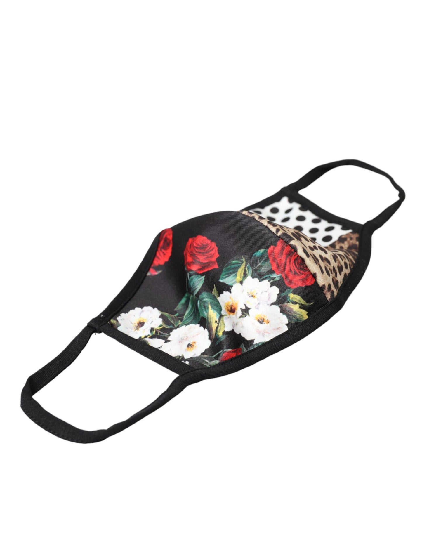 Dolce & Gabbana Gesichtsmaske mit elastischem Ohrschlaufen und Leopardenmuster in Mehrfarbig