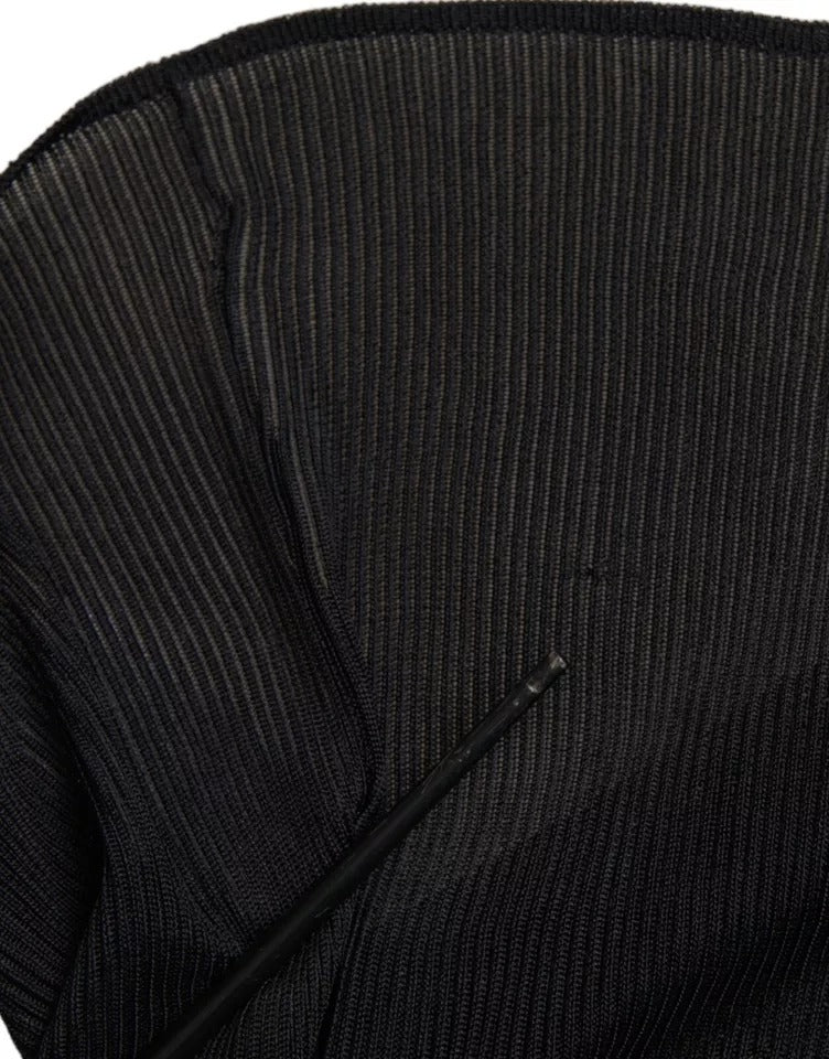 Dolce & Gabbana – Schwarzer Rollkragenpullover aus Viskose