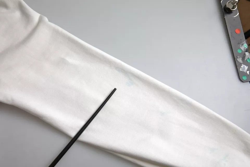 Dolce & Gabbana Weißer Caesar-Kapuzenpullover aus Baumwolle