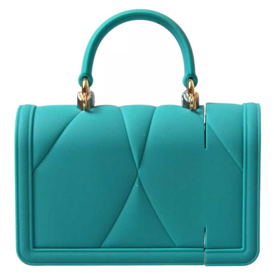 Dolce & Gabbana Türkis Silikon Devotion Herz Cover Handtasche Airpods Fall