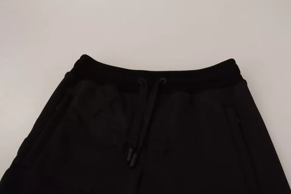 Dolce & Gabbana Schwarze Joggerhose für Damen aus Polyester