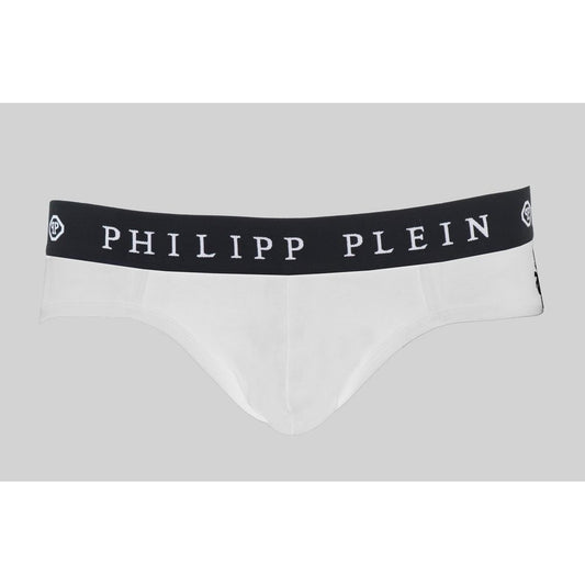 Philipp Plein – Weiße Herren-Boxershorts aus Baumwolle