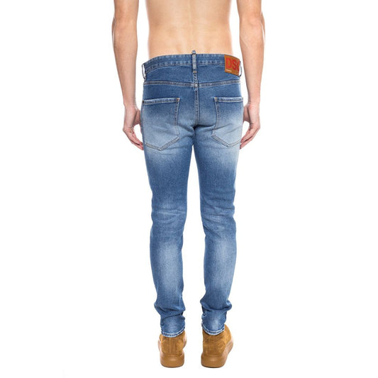 Dsquared² Herren-Jeans im Used-Look aus blauer Baumwolle