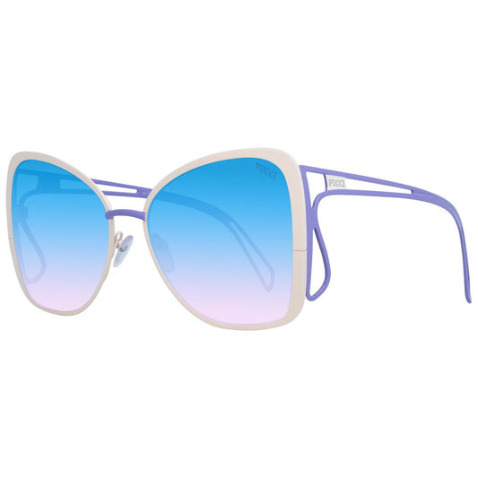 Emilio Pucci Cremefarbene Damen-Sonnenbrille
