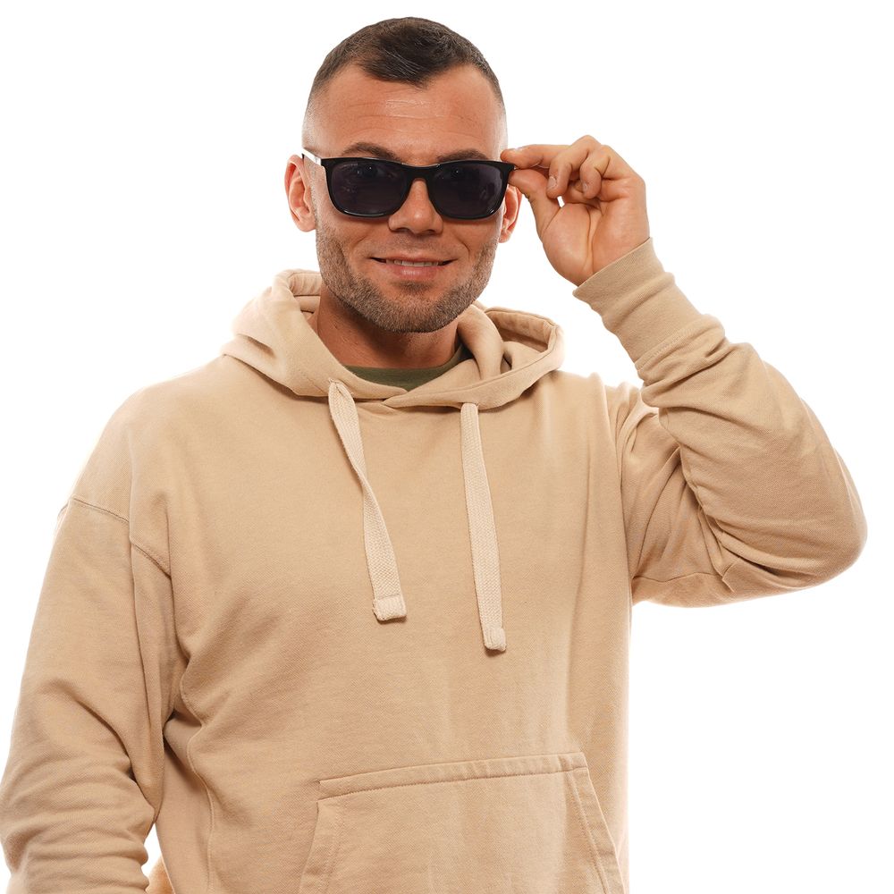 Longines Schwarze Herren-Sonnenbrille