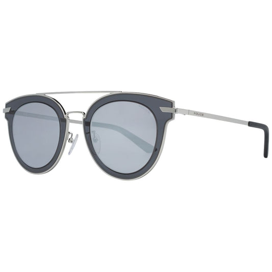 Polizei Sonnenbrille aus silbernem Metall und Kunststoff