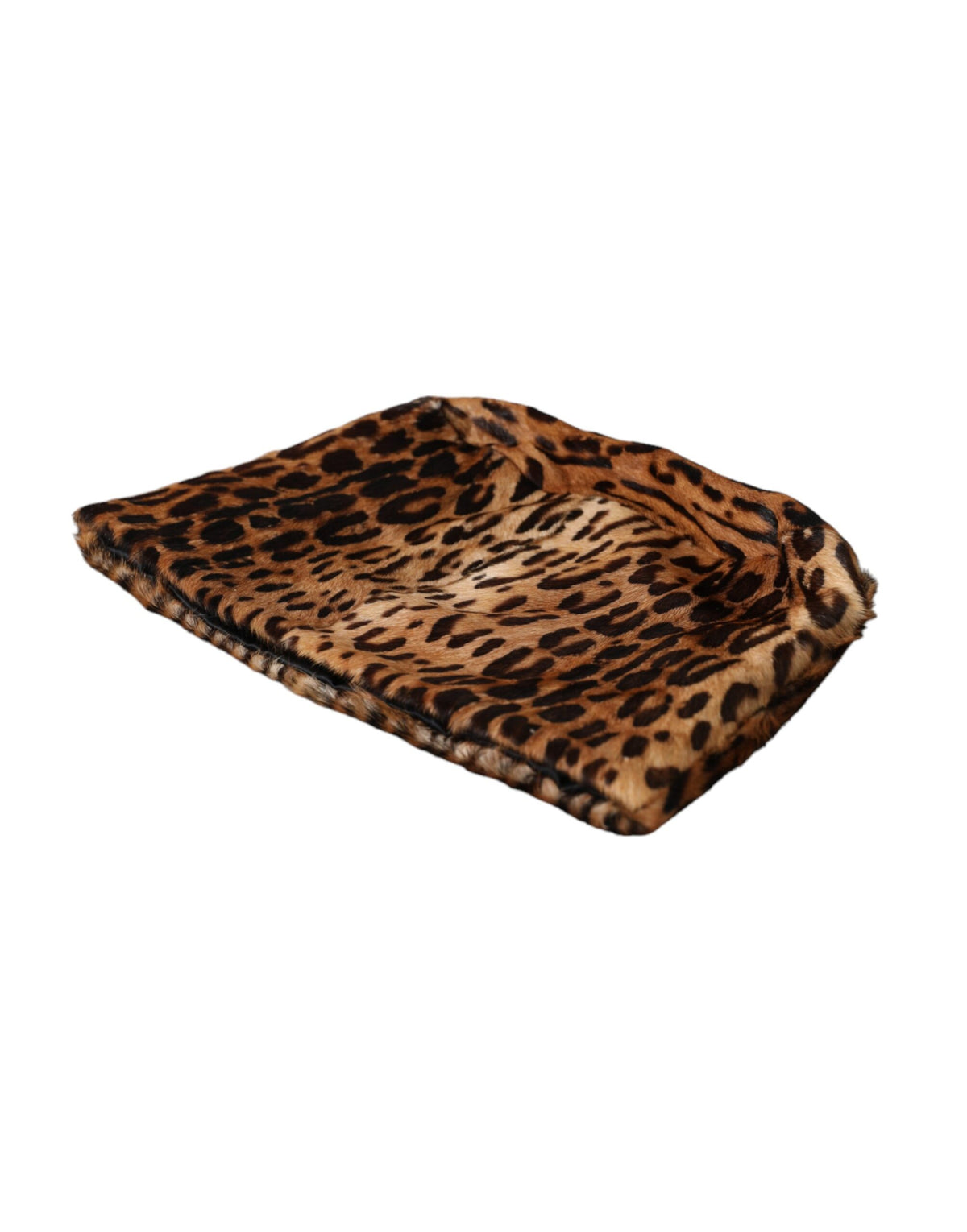 Dolce & Gabbana Brauner Leopardenfell-Fischerhut für Damen