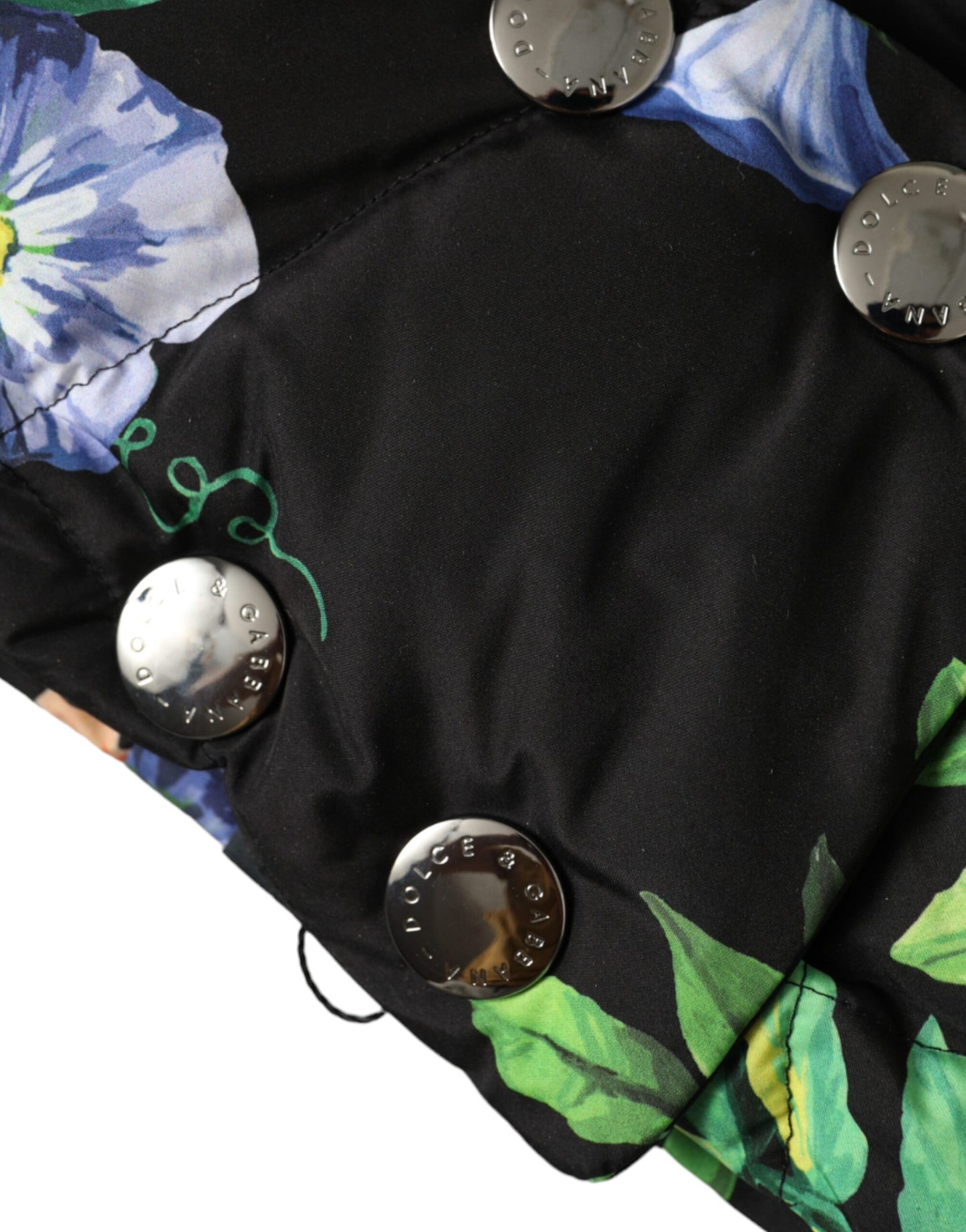 Dolce & Gabbana – Schwarzer Wickelhut mit Blumenmuster