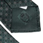 Dolce & Gabbana – Verstellbare Herrenkrawatte aus grüner Seide mit Markenlogo