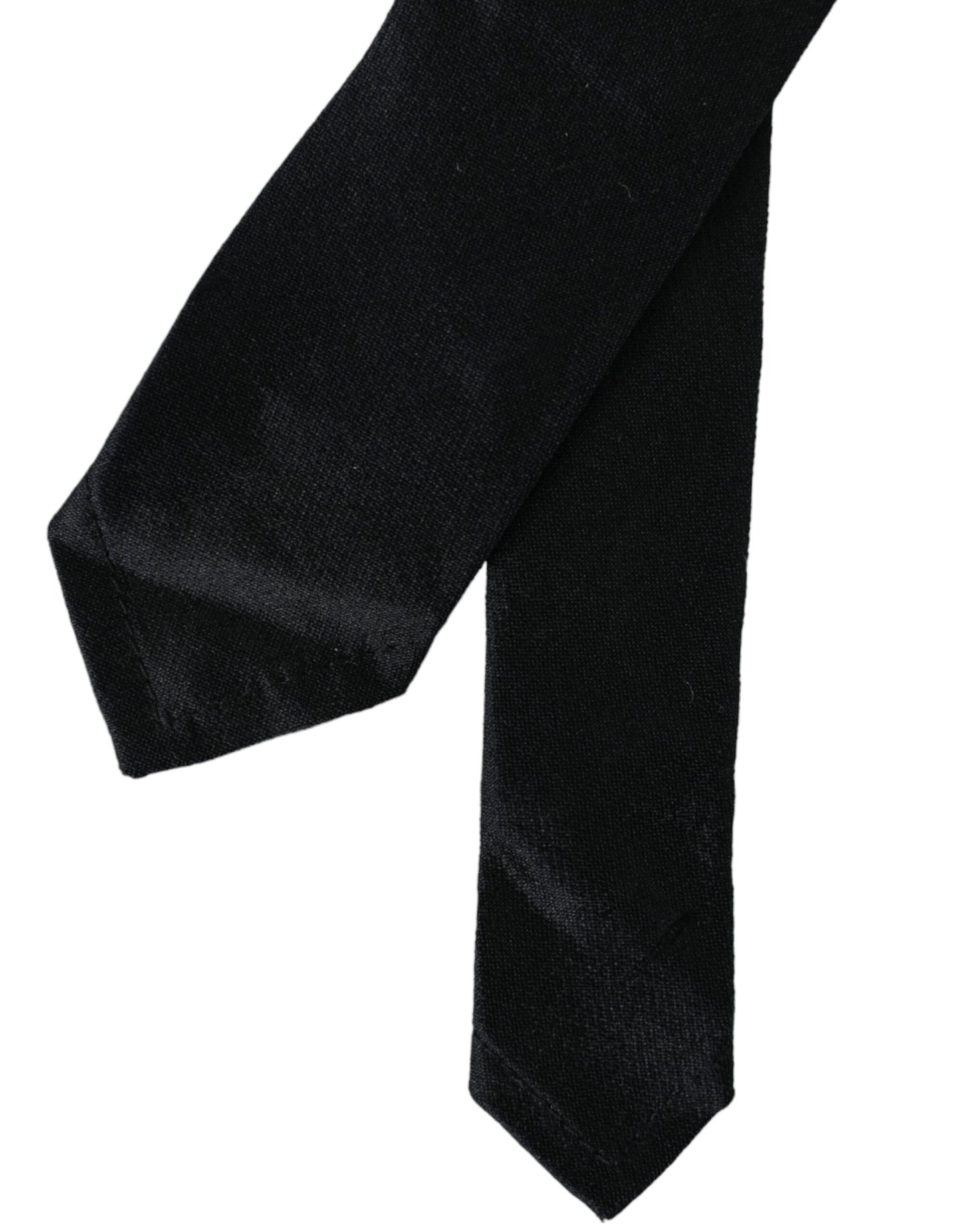 Dolce & Gabbana – Verstellbare Krawatte aus 100 % Seide in Schwarz
