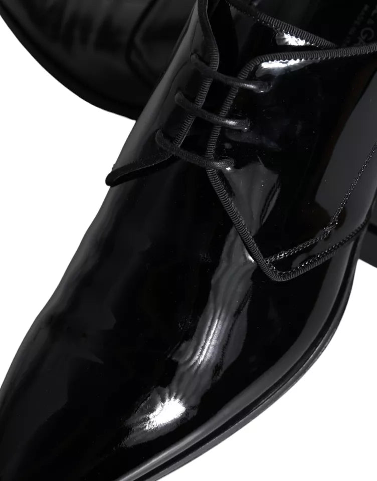 Dolce & Gabbana – Derby-Schuhe für Herren aus schwarzem Kalbsleder