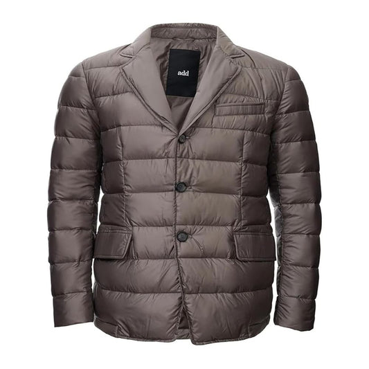 Graue Polyamid-Herrenjacke hinzufügen