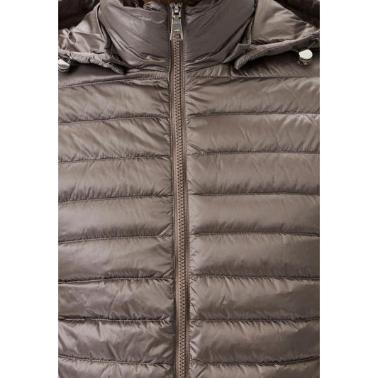Graue Polyamid-Herrenjacke hinzufügen