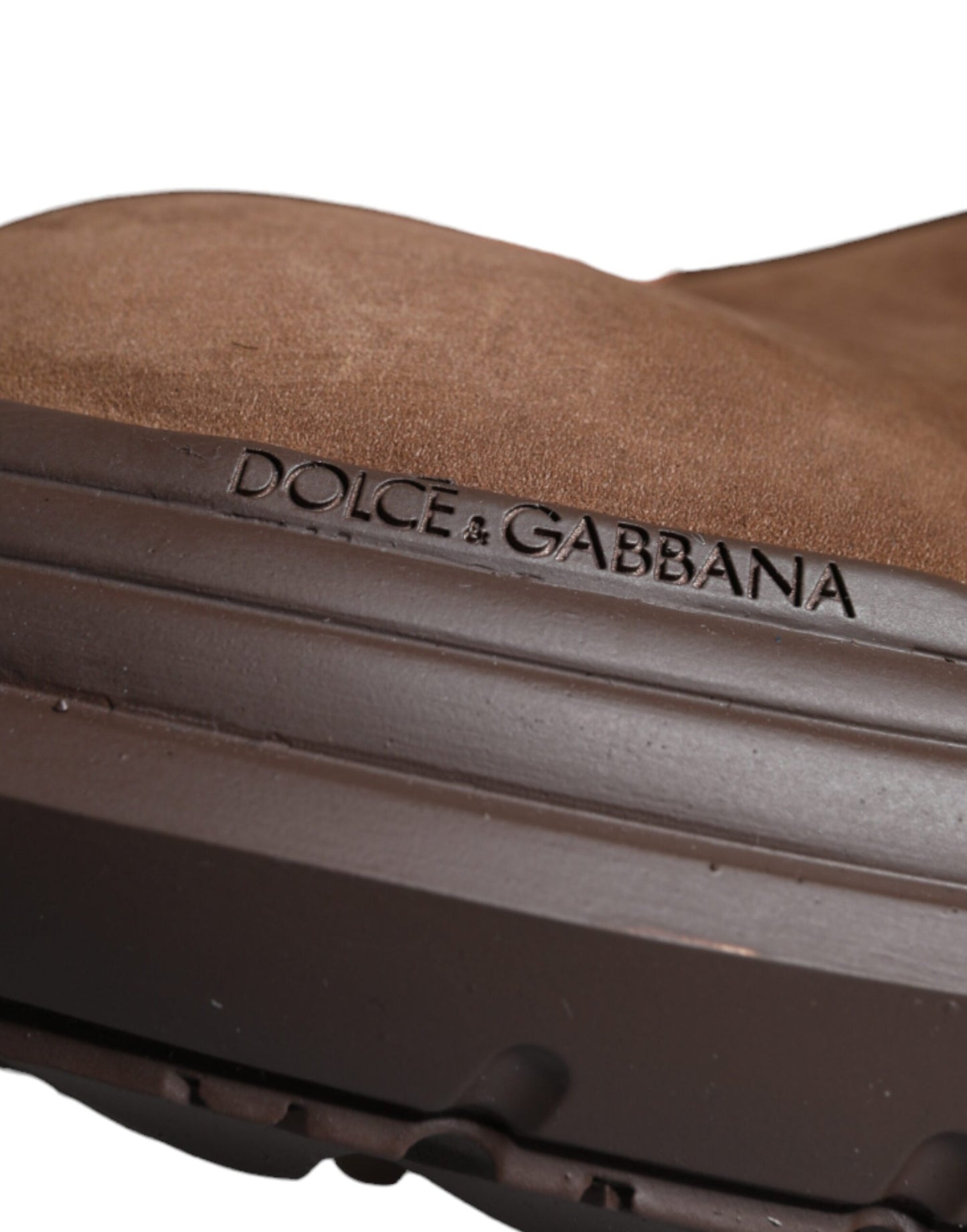 Dolce & Gabbana Braun Wildleder Leder Militär Kampf Herren Stiefel Schuhe