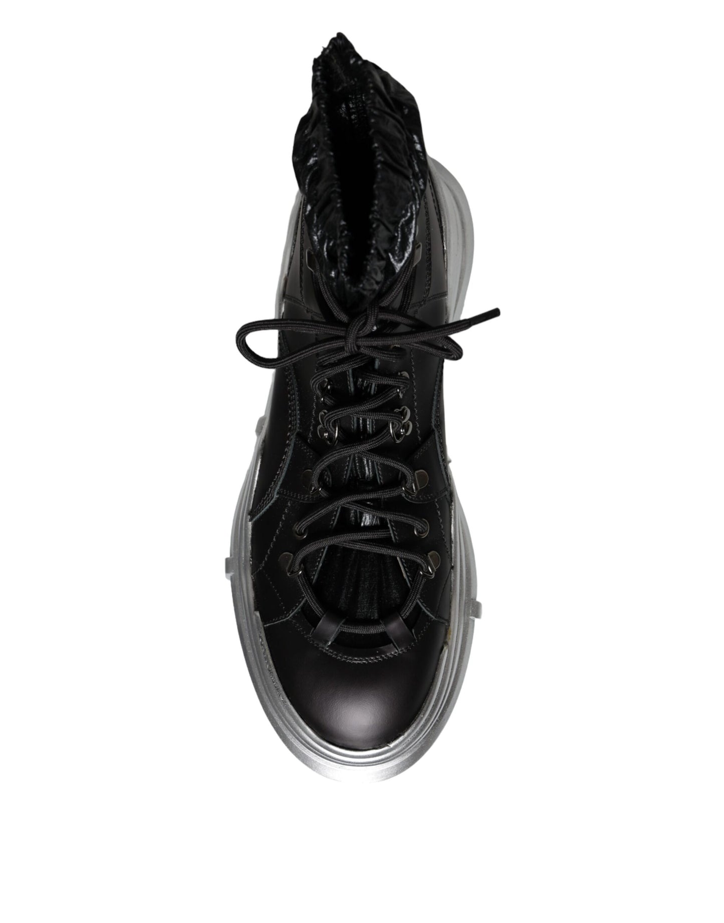 Dolce & Gabbana – Galileo – Hohe Sneakers aus schwarzem Nylon