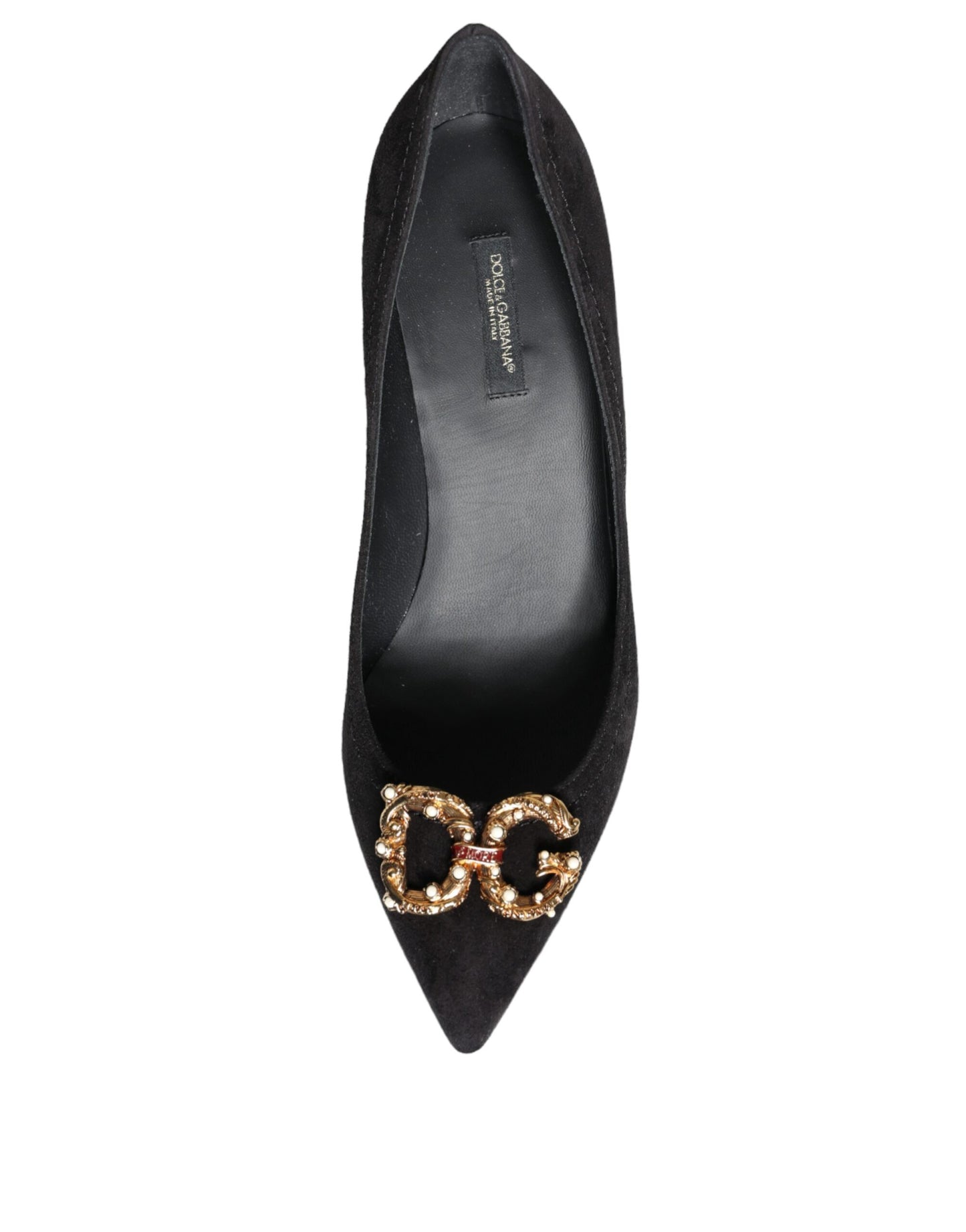 Dolce & Gabbana Schwarze Amore Wildleder Bellucci Heels Pumps Schuhe