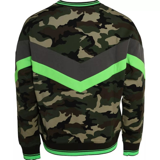 Dolce & Gabbana Mehrfarbiger Camouflage-Sweatshirtpullover