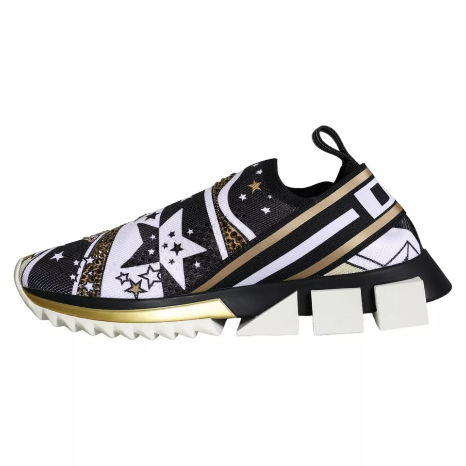 Dolce & Gabbana – Sorrento-Sneakers mit mehrfarbigem Comet-Stern-Print