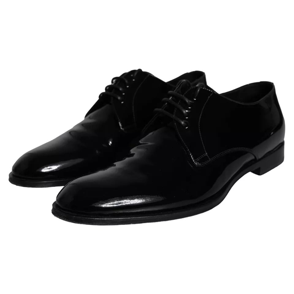 Dolce & Gabbana – Derby-Schuhe für Herren aus schwarzem Kalbsleder