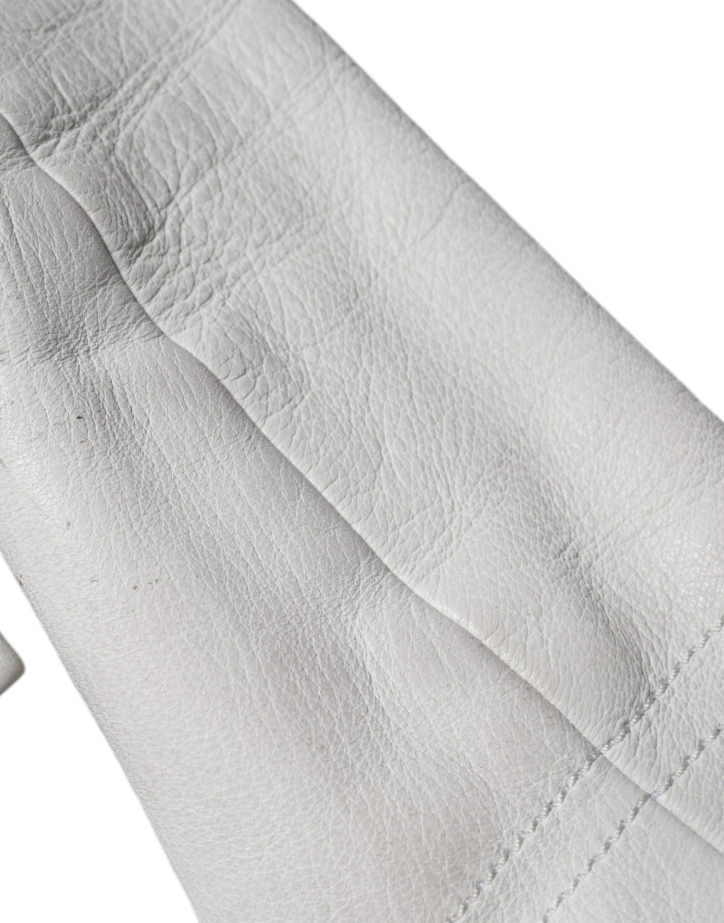 Dolce & Gabbana – Weiße, zweireihige Blazer-Manteljacke