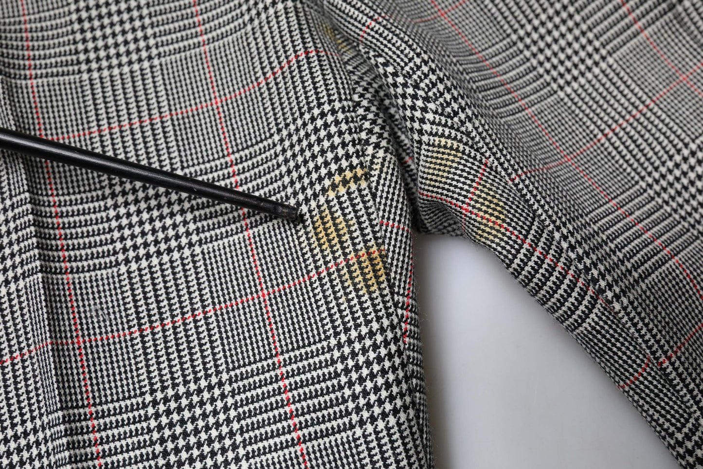 Dolce & Gabbana Grau karierte Wolle mittlere Taille Frauen konische Hose