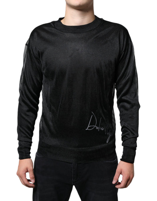 Dolce & Gabbana Schwarzer Polyester-Pullover