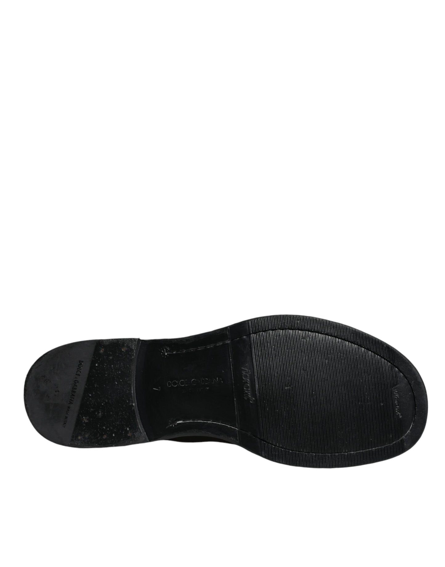 Dolce & Gabbana – Wadenhohe Stiefel aus schwarzem Pferdeleder