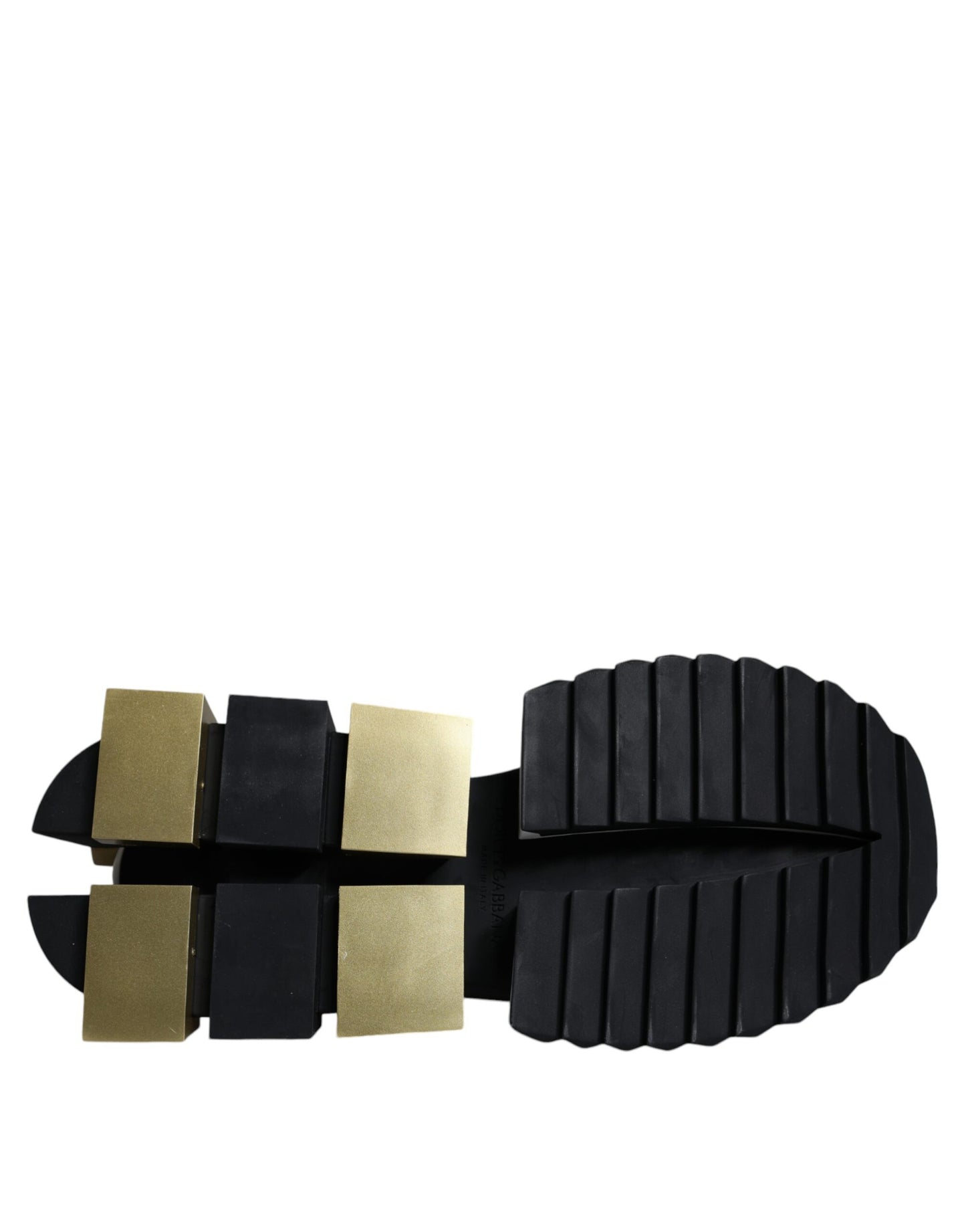 Dolce & Gabbana Weißgold Schwarz Leder SUPER KING Sneakers Schuhe