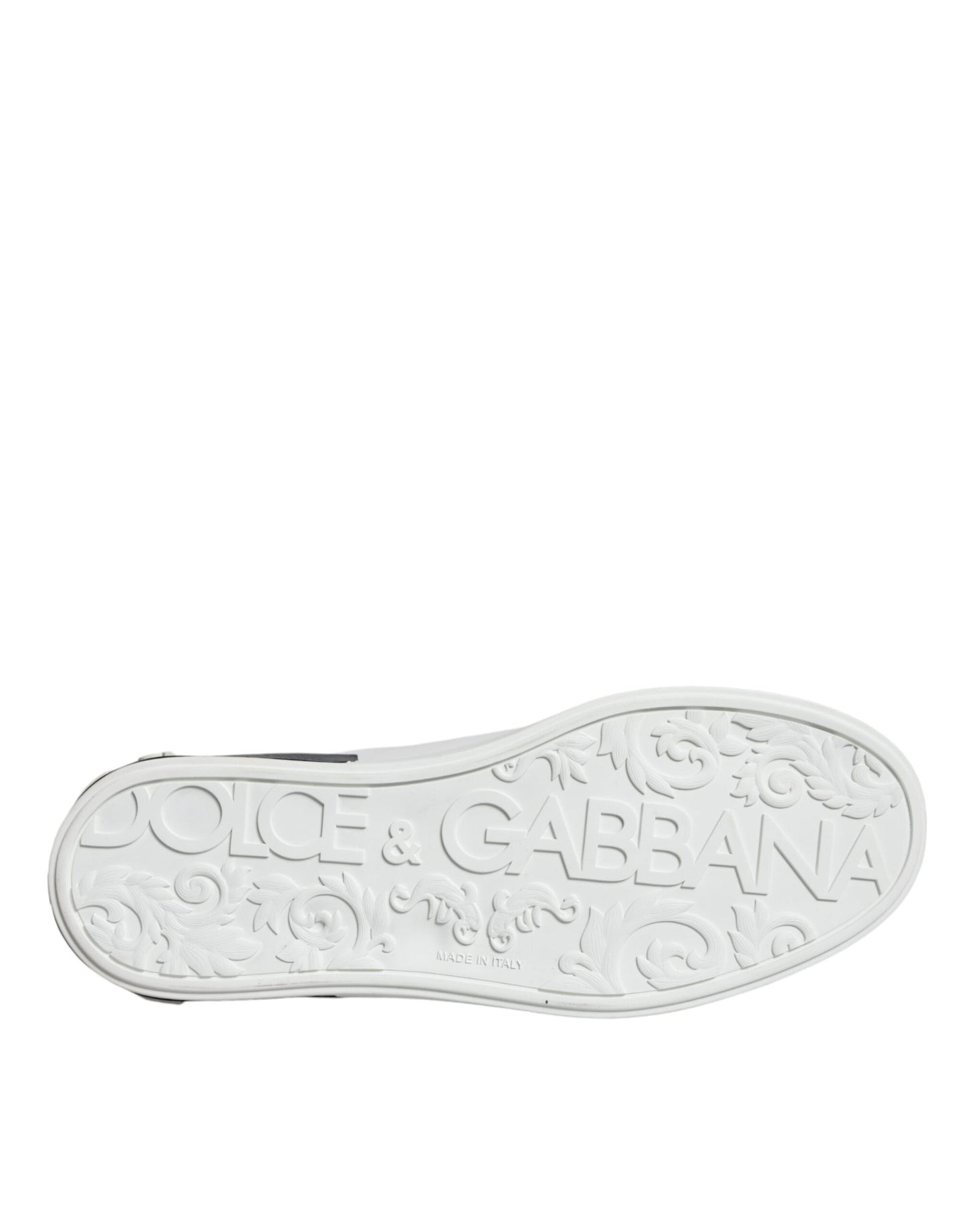 Dolce & Gabbana – Portofino-Sneakers aus weißem Leder mit Logo
