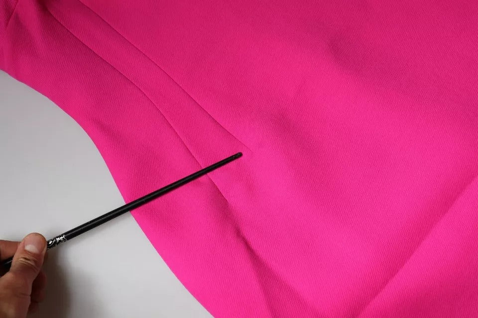 Dolce & Gabbana – Rosa ärmelloses, figurbetontes Minikleid in A-Linie