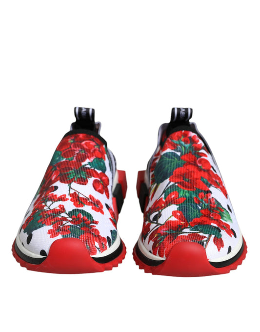 Dolce & Gabbana Mehrfarbige Geranien-Sorrento-Sneakers