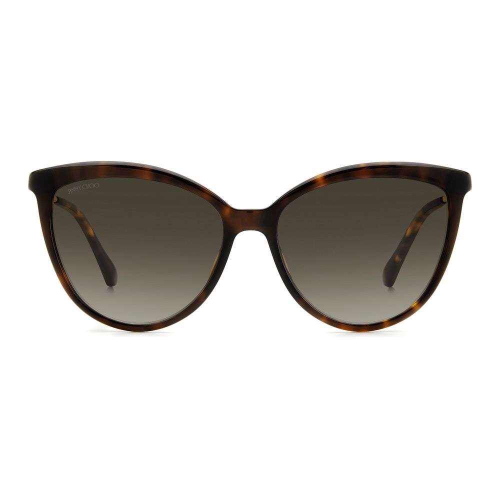 Jimmy Choo Braune Metallsonnenbrille