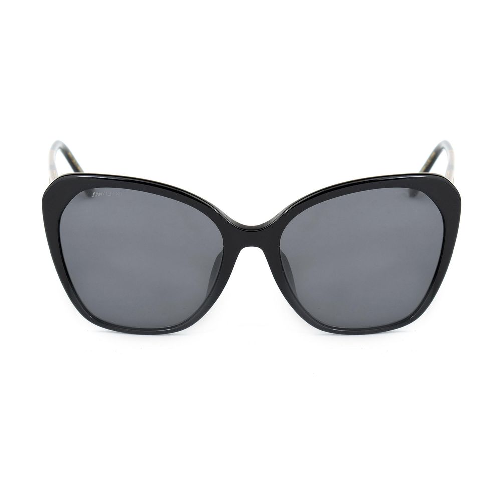 Jimmy Choo Schwarze Metallsonnenbrille