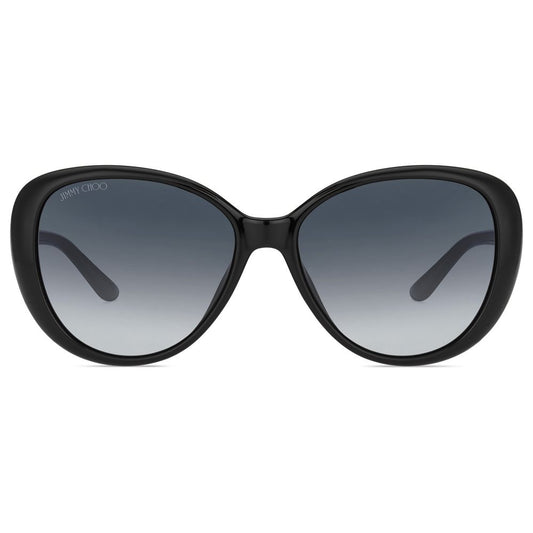 Jimmy Choo – Schwarze Sonnenbrille mit Spritzguss
