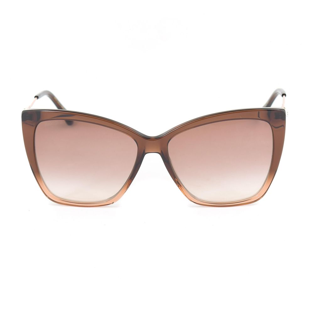 Jimmy Choo Braune Metallsonnenbrille