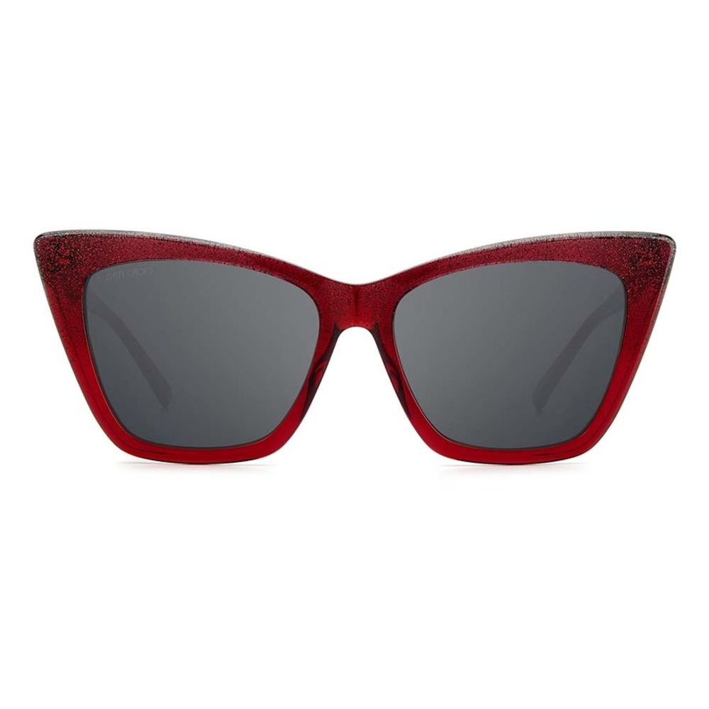 Jimmy Choo – Rote Acetat-Sonnenbrille