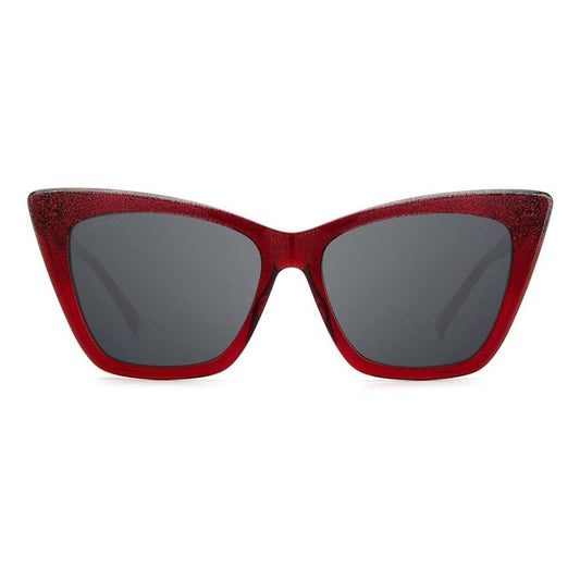 Jimmy Choo – Rote Acetat-Sonnenbrille