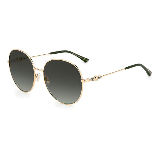 Jimmy Choo Grüne Sonnenbrille aus Edelstahl