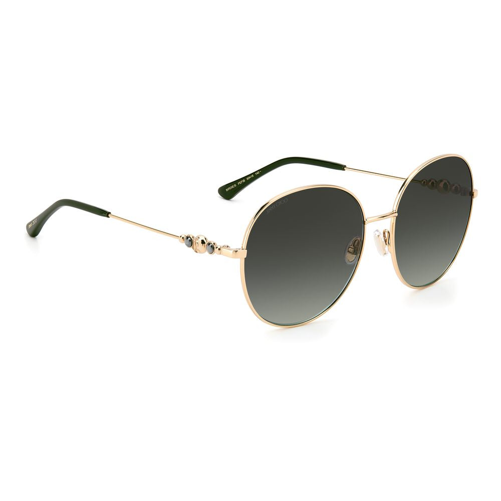 Jimmy Choo Grüne Sonnenbrille aus Edelstahl