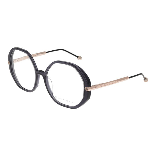 Philipp Plein Brille (Gestell) aus grauem Celluloseacetat