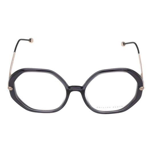 Philipp Plein Brille (Gestell) aus grauem Celluloseacetat
