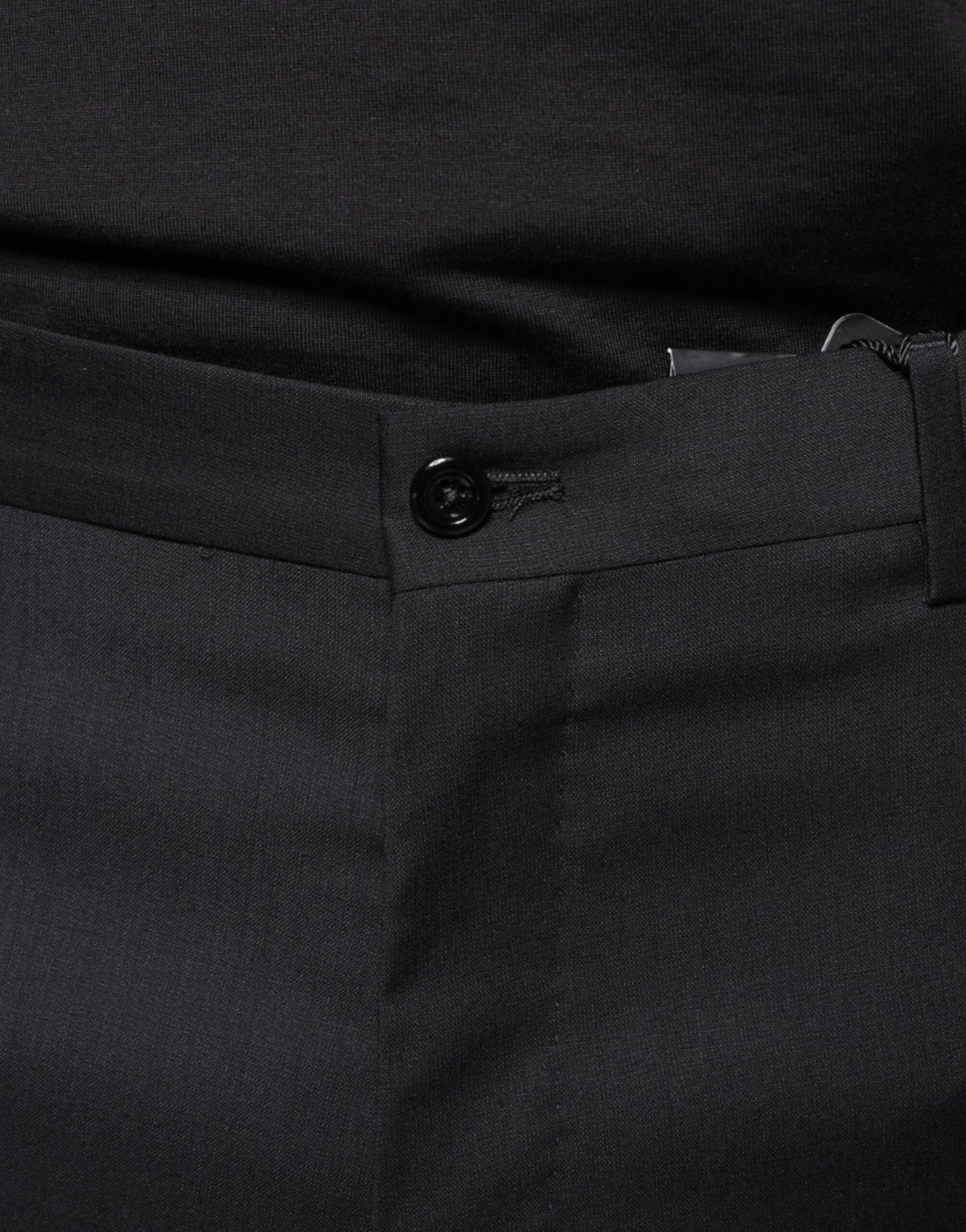 Dolce & Gabbana Schwarze, enge Anzughose aus Wolle für Herren