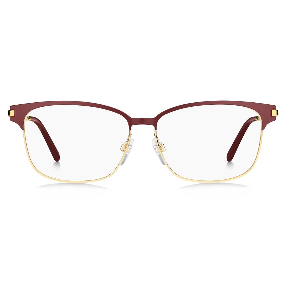Marc Jacobs Burgunderfarbene Metallbrille (Gestell)