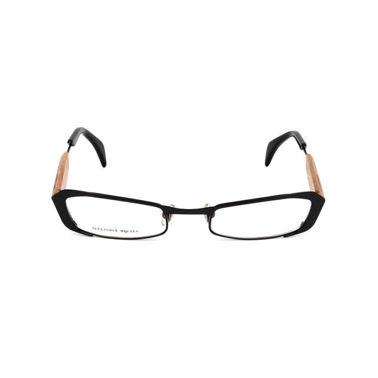Alexander McQueen Schwarze Metallbrille (Gestell)
