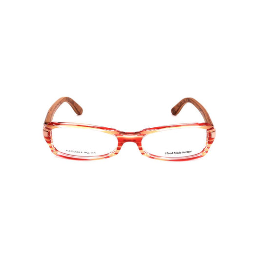 Alexander McQueen Rote Acetat-Brille (Gestell)